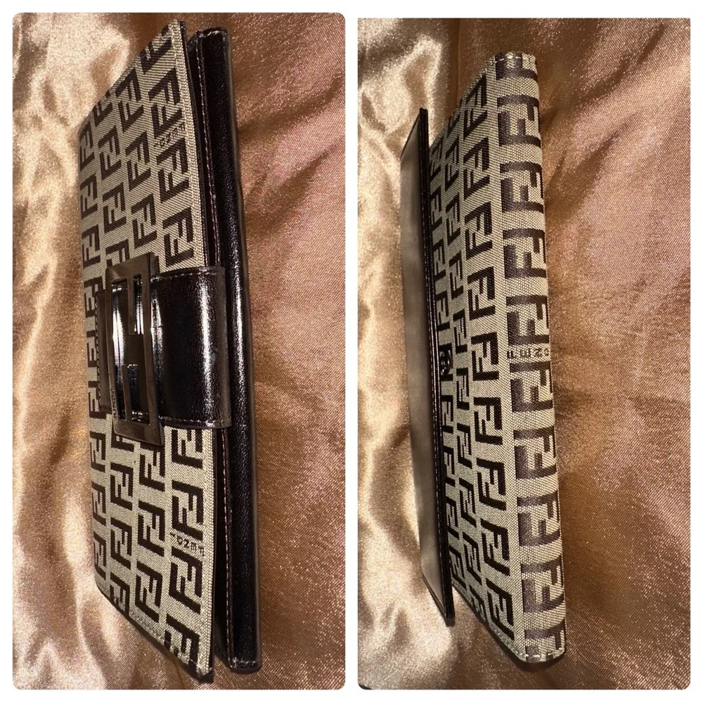 Authentic Fendi Vintage Zucca Donna Wallet in Beige - Picture 10 of 11